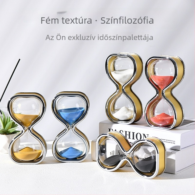 30 perces homokóra – kreatív dísz, üvegből készült, otthoni és irodai dekoráció