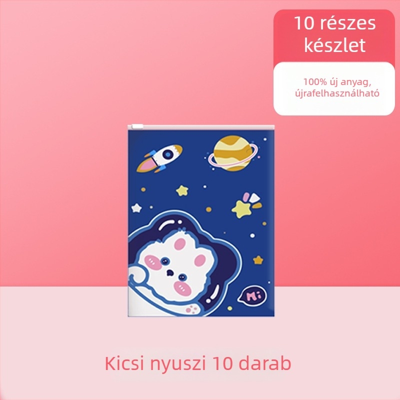 Utazó tároló táska kocka alakú – ruhák, cipők és kozmetikai kellékek számára, zárható, aranyos rajzfilm-stílus