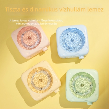 Lk13 Bluetooth hangszóró sajtos projekcióval és víz hulláma projekcióval, asztali mini retro korong