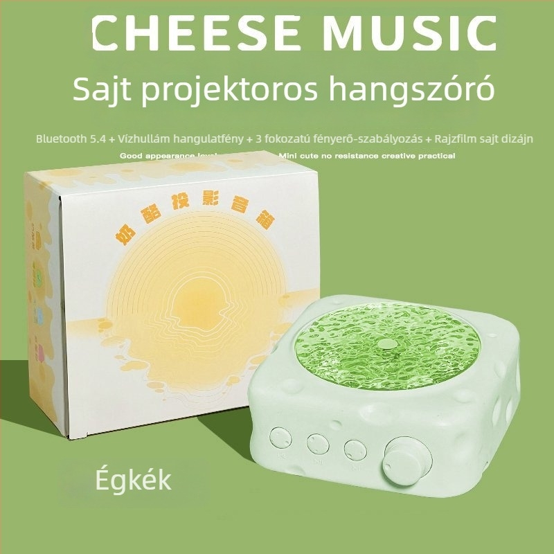 Lk13 Bluetooth hangszóró sajtos projekcióval és víz hulláma projekcióval, asztali mini retro korong
