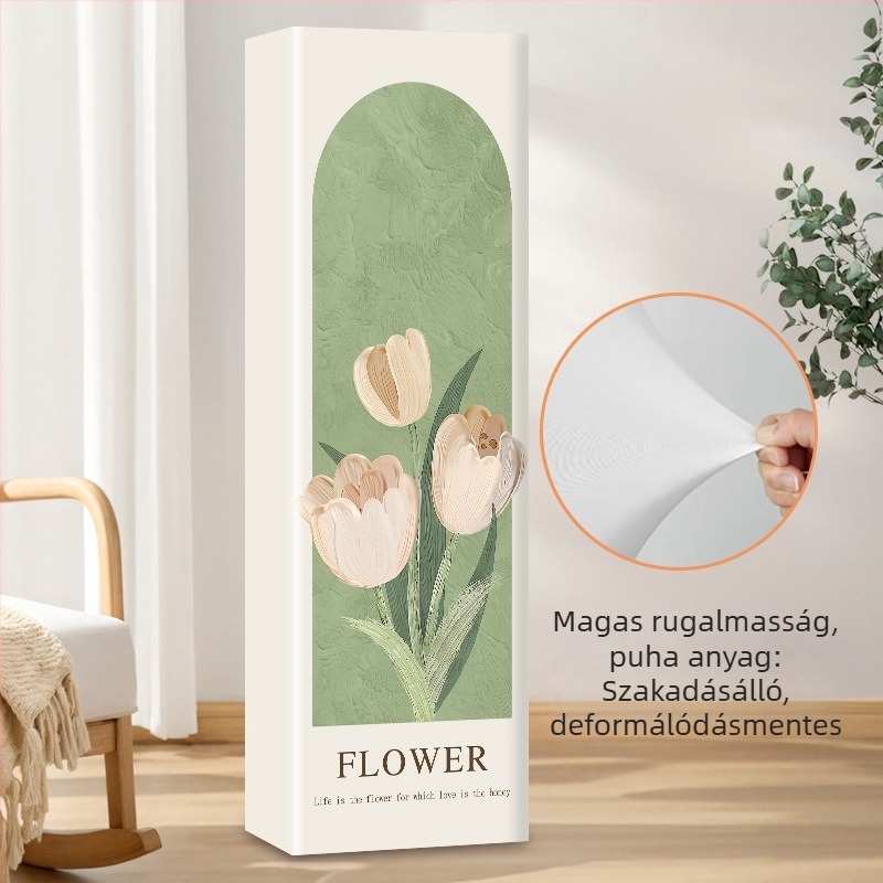Vertikális klímaberendezés porvédő, téglalap alakú nappali szekrényhez, kompatibilis Midea, Haier, Gree, Kelon, 3P2P, teljes lefedés