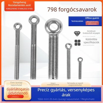 304 rozsdamentes acél összekötőcsavarok és csavarok furattal, ízületi csavarok és gömbfejű csavarok