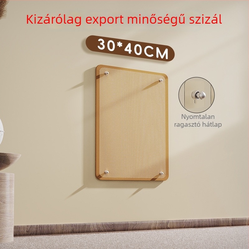 Macska karmoló tábla falra szerelhető szizálból, karcolásálló és nem hullik a szál, védi a kanapét, önálló szórakozásra való játék