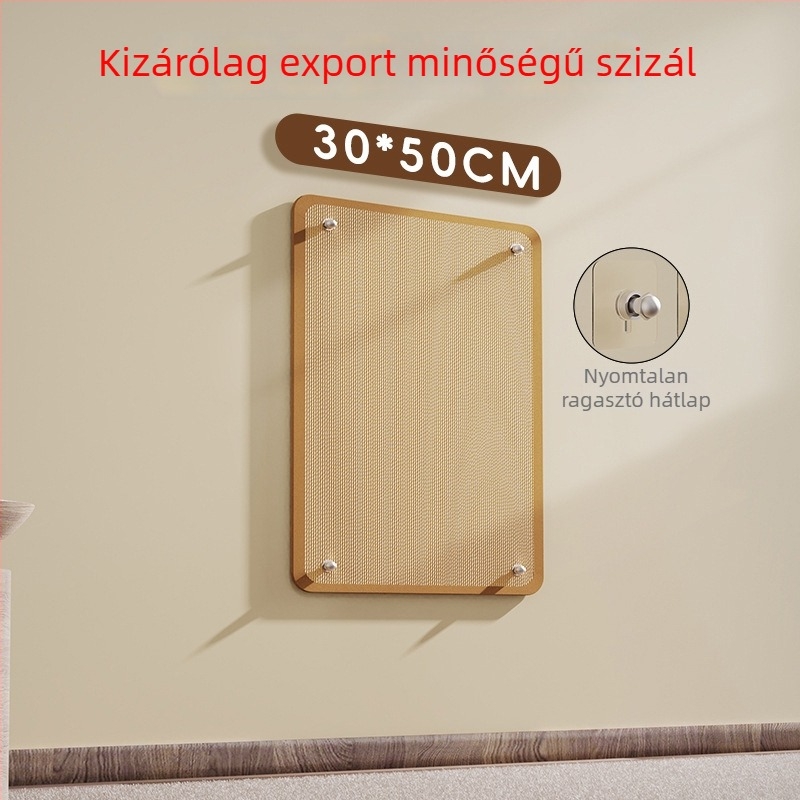 Macska karmoló tábla falra szerelhető szizálból, karcolásálló és nem hullik a szál, védi a kanapét, önálló szórakozásra való játék