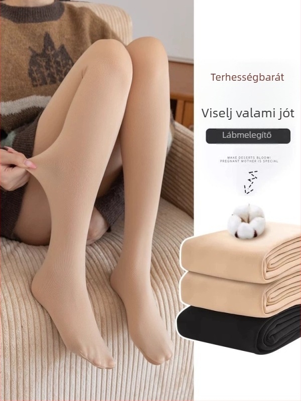 Kismama leggings fleece-betétes, tavasz–őszre, 2026 új stílus, meleg téli leggings