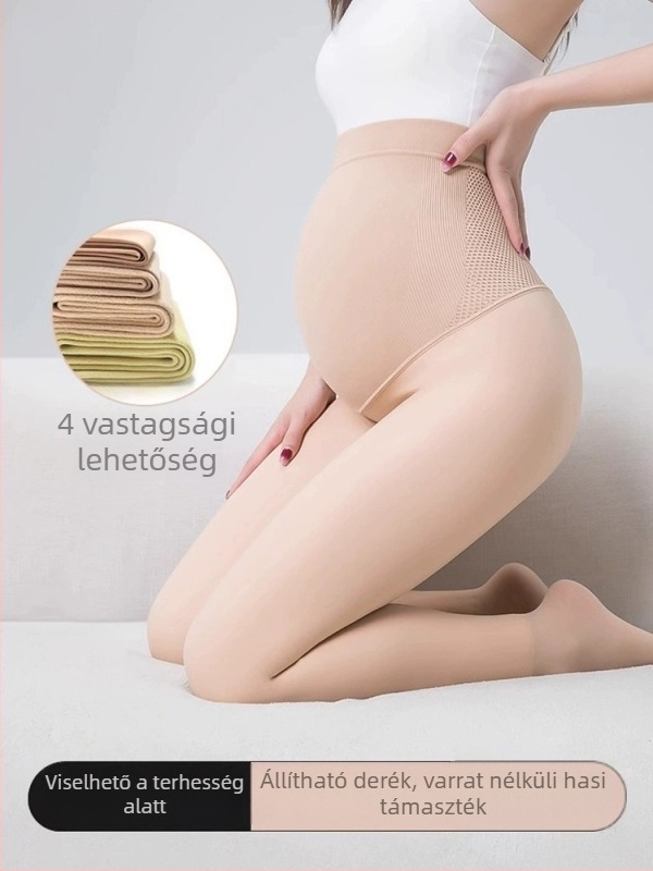 Kismama leggings fleece-betétes, tavasz–őszre, 2026 új stílus, meleg téli leggings