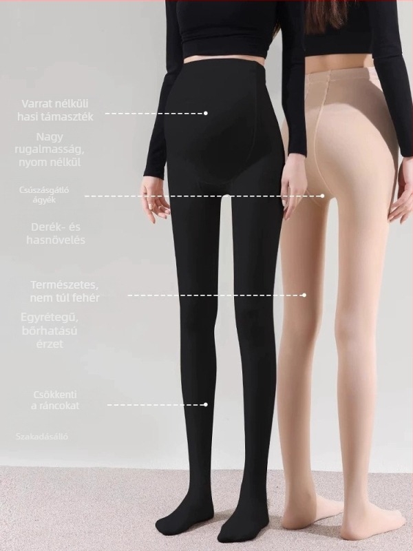 Kismama leggings fleece-betétes, tavasz–őszre, 2026 új stílus, meleg téli leggings