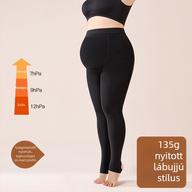 Kismama leggings fleece-betétes, tavasz–őszre, 2026 új stílus, meleg téli leggings