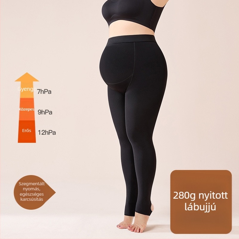 Kismama leggings fleece-betétes, tavasz–őszre, 2026 új stílus, meleg téli leggings