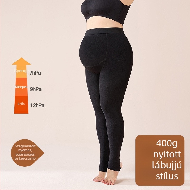 Kismama leggings fleece-betétes, tavasz–őszre, 2026 új stílus, meleg téli leggings