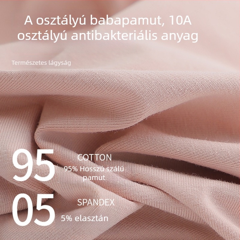 Női pamut termoszett őszi-téli, 95% pamut, antibakteriális 7A, felső hosszú ujjú és nadrág