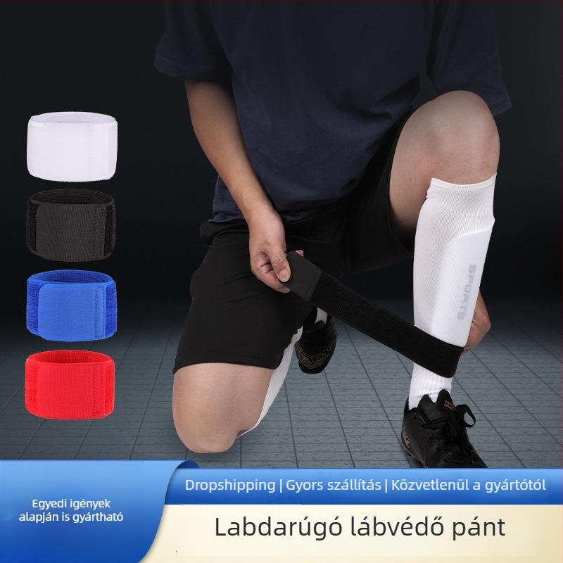 Légáteresztő bokavédő sípcsontvédő betétekkel és állítható pántokkal