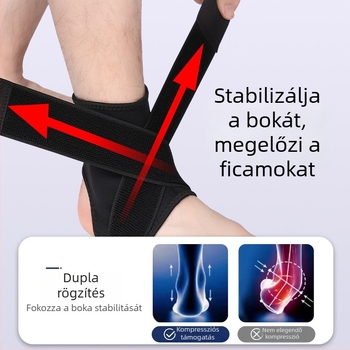 Légáteresztő bokaortézis a rándulások megelőzésére és felépülésére, kosárlabda és futball számára