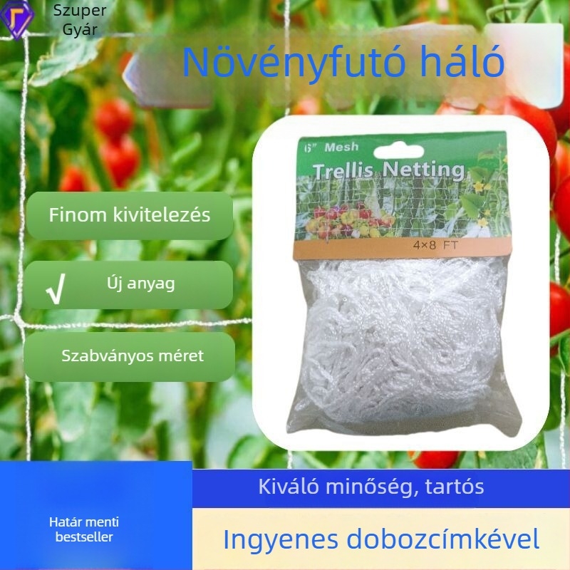 Poliészter négyszögletes kertészeti háló kapaszkodó növényekhez