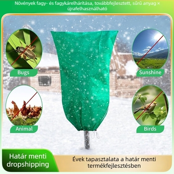 Növények fagyvédő takaró zsinórral