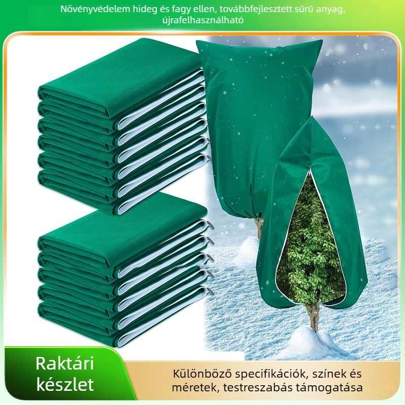 Növények fagyvédő takaró zsinórral