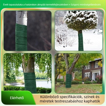 Poliészter fa‑ és növényvédő anyag – szigetelés és nedvesítés, kertészeti fák védelme a hideg ellen, tekercs 0.12×15 m vagy 0.12×20 m, egyrétegű/d kétszeres réteg