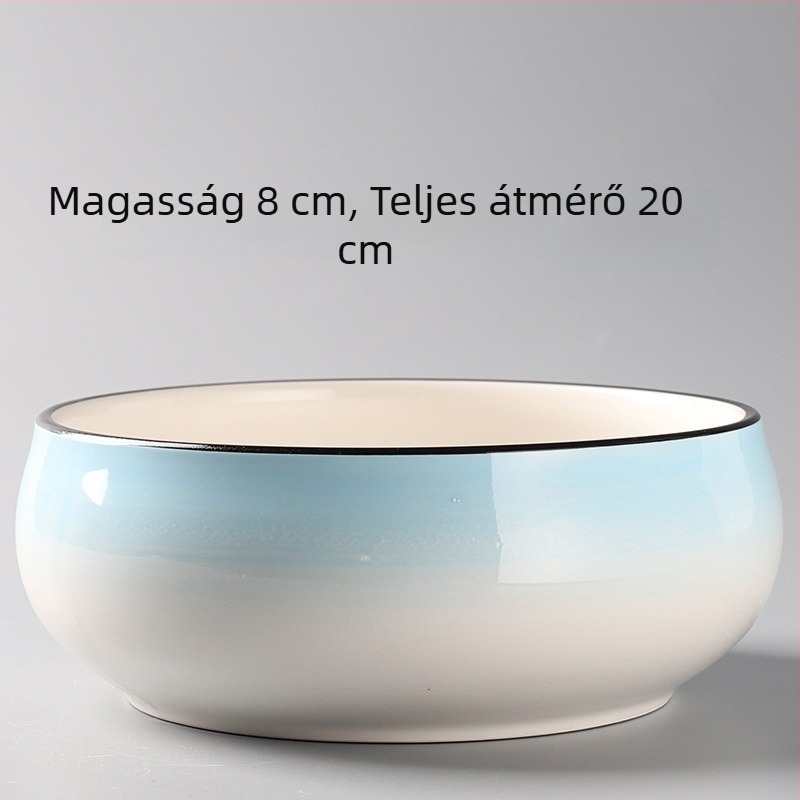 Kerámia virágcserép hidroponikus növényekhez, nagy, egyszerű otthoni használatra.