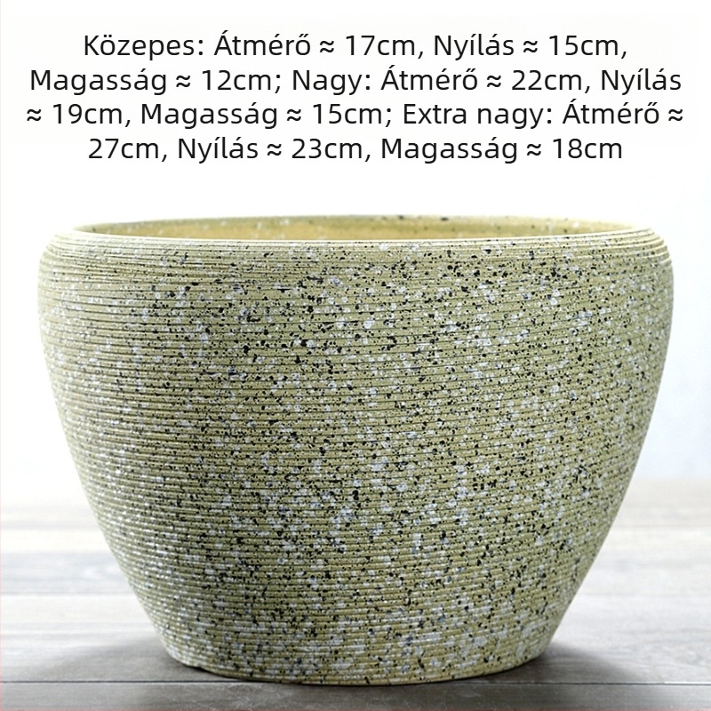 Lyukakkal perforált kerámiavirágcserép, nagy átmérőjű, beltéri kínai stílusú, pénzfa és orchidea számára, extra nagy