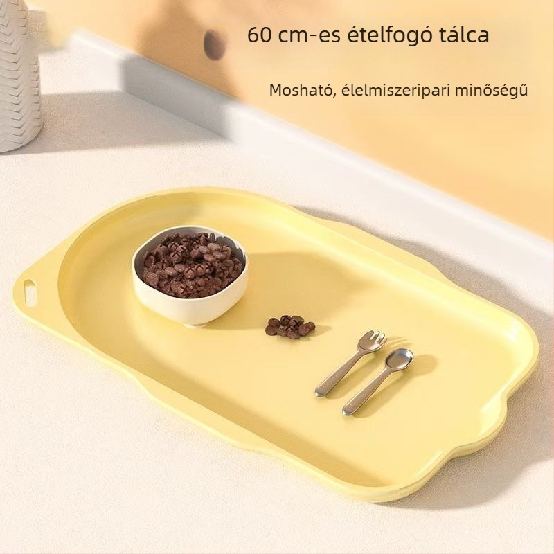 Nagy macska etető tál alátét – vízálló, foltálló, csúszásmentes