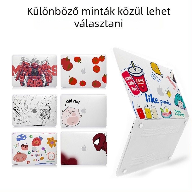 MacBook Air és Pro védőtok, műanyagból, 13 hüvelykes