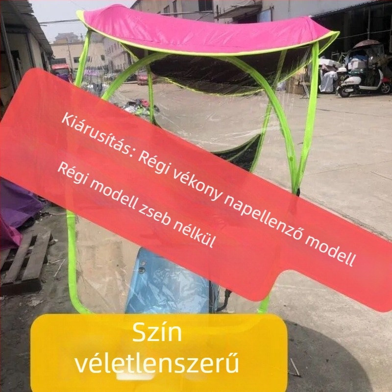 Elektromos járművek napellenzője: szél- és vízálló árnyékoló elektromos kerékpárok és motorkerékpárok számára
