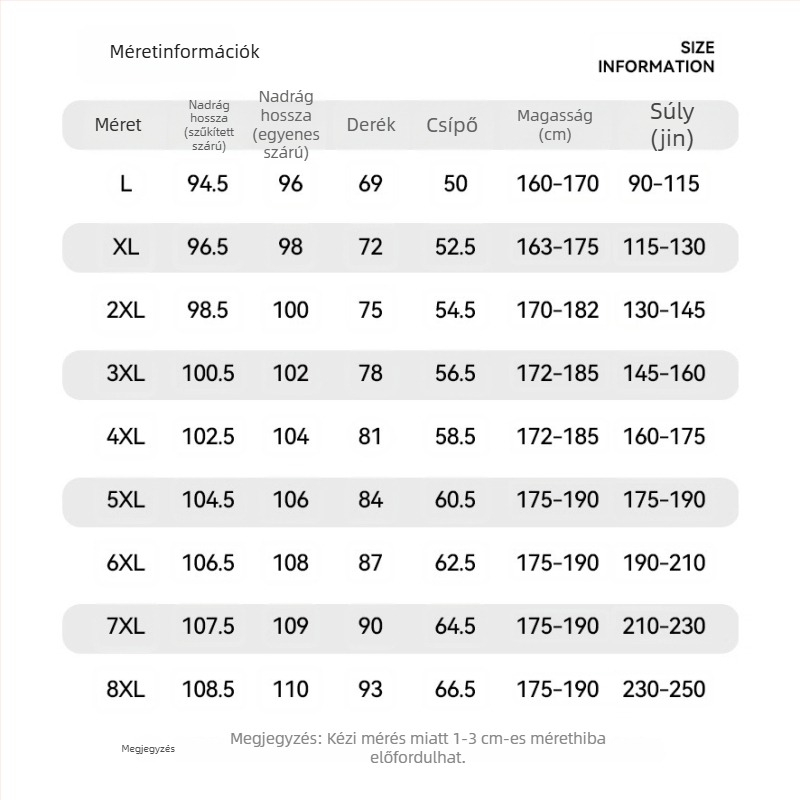 Középkorú férfiak kényelmes fleece-béléssel ellátott sportnadrág, egyenes szabású – tél 2025, plusz méret