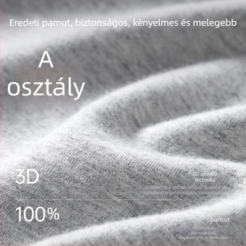 Férfiaknak 100% pamut alapréteg hosszú alsónadrág, vékony ősz-tél, antibakteriális, meleg, kettős réteg