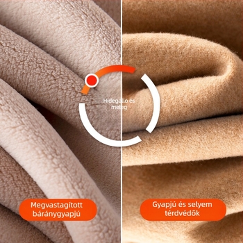 Férfi téli thermal nadrág belső viseletre, vastag fleece-bélés, gyapjú alapú bélés, plusz méret