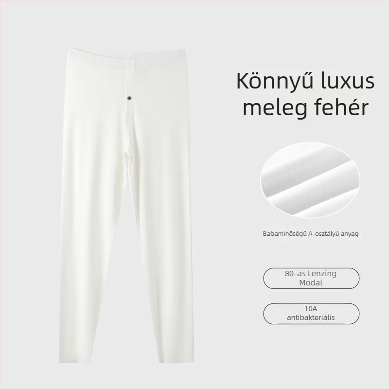 Férfi 80S Modal magas elasztikusságú termoszövetes nadrág, vékony őszi nadrág, kényelmes