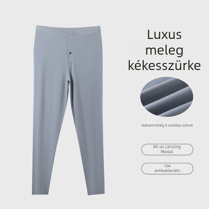Férfi 80S Modal magas elasztikusságú termoszövetes nadrág, vékony őszi nadrág, kényelmes