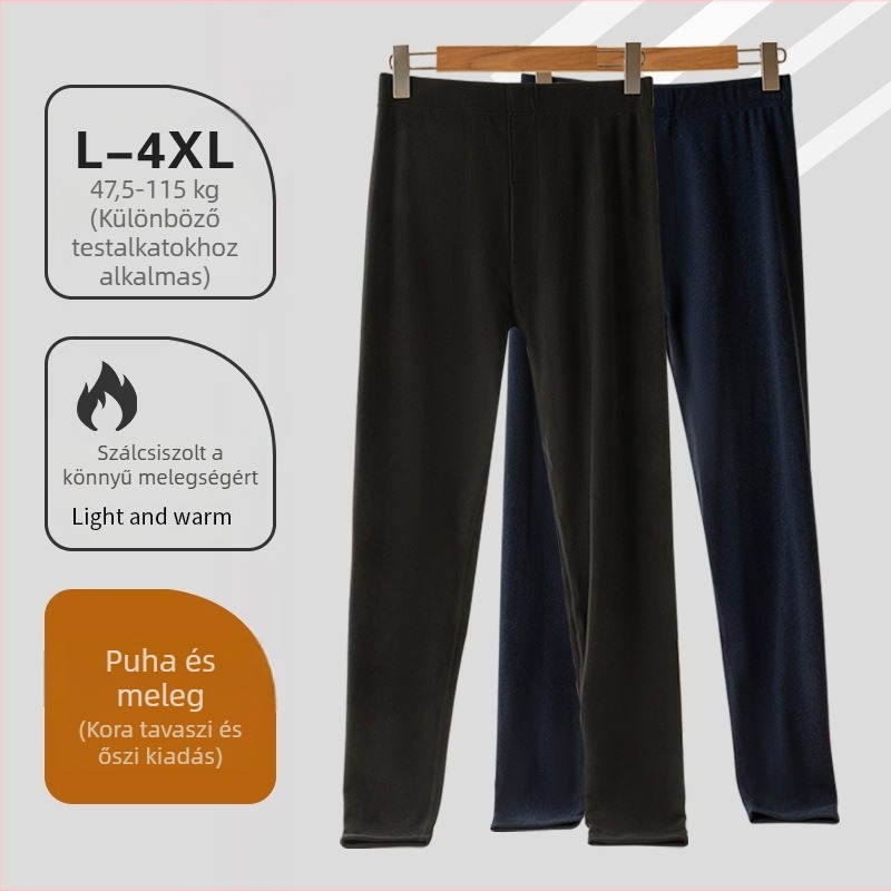 Antibakteriális férfi melegítő nadrág fleece béléssel, középmagas derék, vastag, nagy rugalmasság, testhez álló szabás.