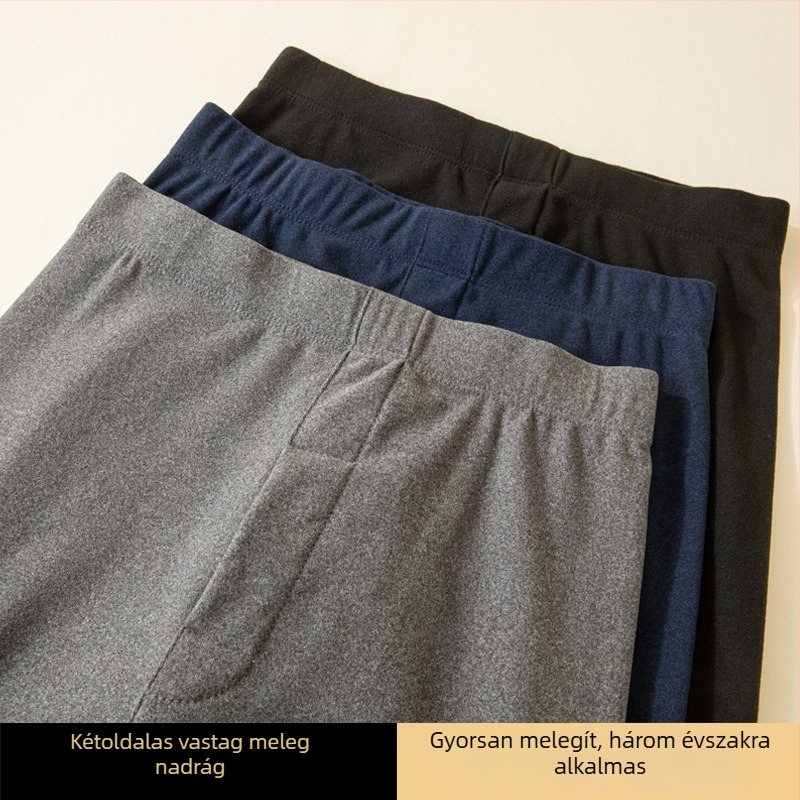 Antibakteriális férfi melegítő nadrág fleece béléssel, középmagas derék, vastag, nagy rugalmasság, testhez álló szabás.