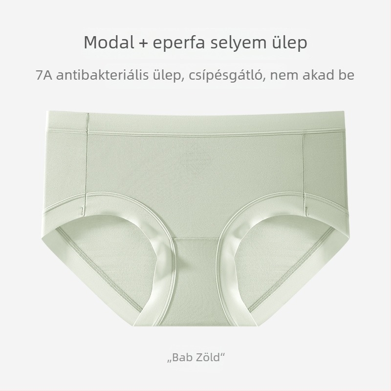 Modál anyagból készült varrás nélküli női alsó, antibakteriális, kényelmes, lélegző, láthatatlan, gyorsan száradó