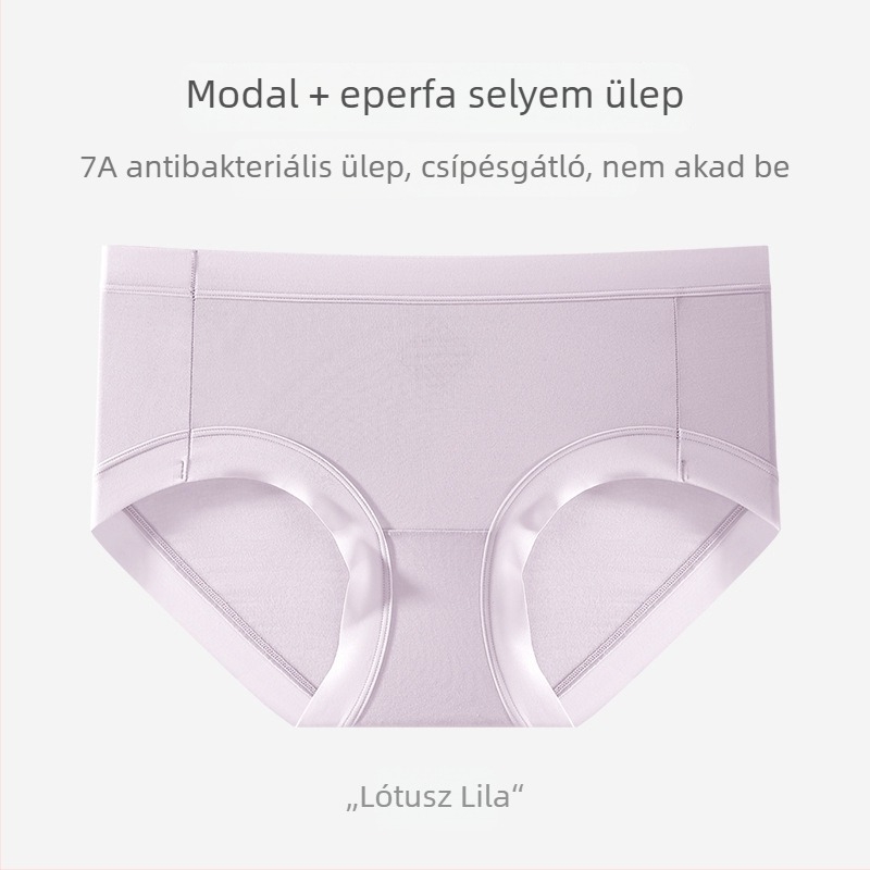 Modál anyagból készült varrás nélküli női alsó, antibakteriális, kényelmes, lélegző, láthatatlan, gyorsan száradó