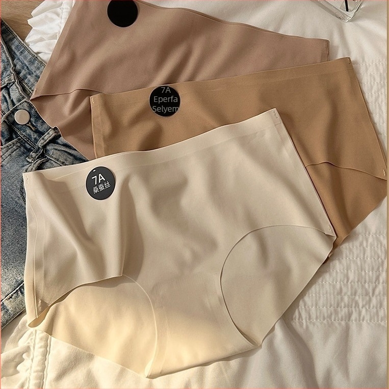 6 pár női alsónemű ajándékdobozban, Ice Silk anyag, testközeli viselet, bőrbarát, medve motívummal, középmagas derék