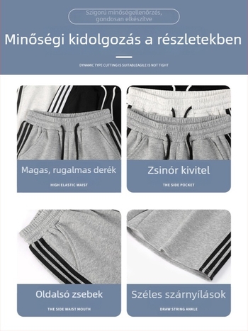 Női sportos rövidnadrág magas derekú, széles szabású, A‑vonalú, pamutkeverék, Nyár 2025.