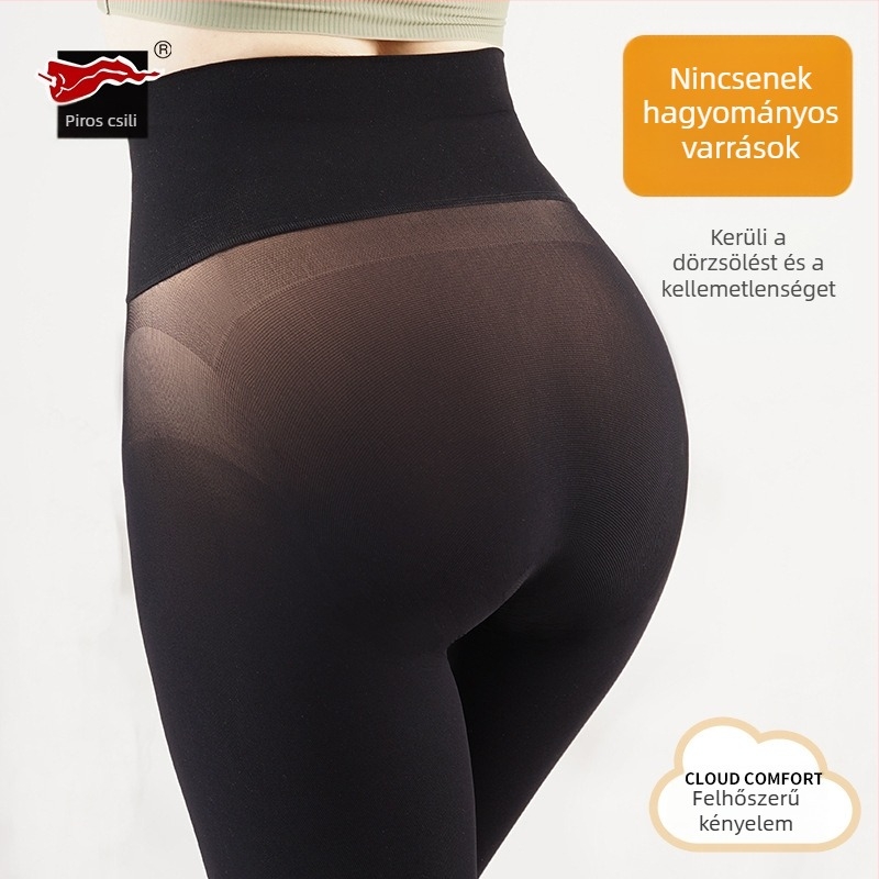 Női fekete 150D seamless harisnya, vékony, 360° fedés, szexi