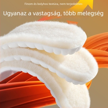 Vastag, fleece bevonat talpbetét meleg és magasságot növelő téli teljes talpbetét, láthatatlan és deformációmentes, kényelmes hosszú állás közben