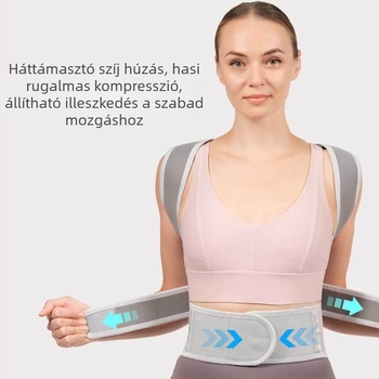 Láthatatlan háttartó öv gyermekeknek, diákoknak és felnőtteknek a testtartás javítására