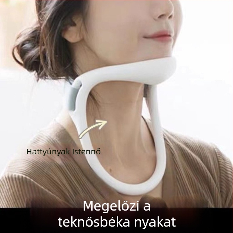 Nyakmerevítő a testtartás javítására — megakadályozza a fej előre billenését, gyerekeknek házi feladat közben és telefonhasználat közben.
