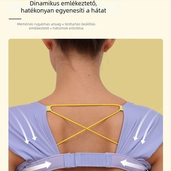 Vállmegnyitó testtartásjavítóöv, elasztikus hátsó korrigáló, diszkrét belső viselet felnőtt nőknek