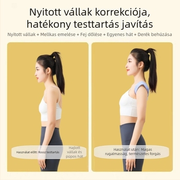 Vállmegnyitó testtartásjavítóöv, elasztikus hátsó korrigáló, diszkrét belső viselet felnőtt nőknek