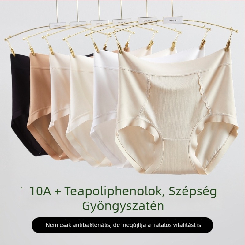 10A Antibakteriális nőknek készült alsónemű Mulberry Silk Tea Polyphenol, magas derekú, széles derékpánt, hűsítő hatás
