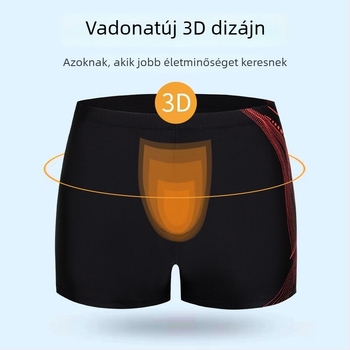 Új férfi boxer úszónadrág mintával, poliészter, nyár, strand és vízi sportok