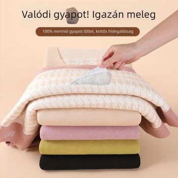 Derong bársony termo mellény, uniszex, extra vastag, két rétegű téli meleghez