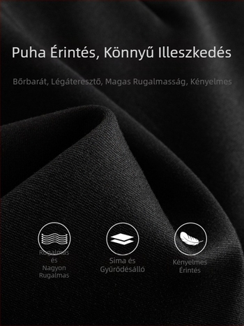 Női fekete magas derekú szűk rövidnadrág nyárra, kényelmes és laza viselet