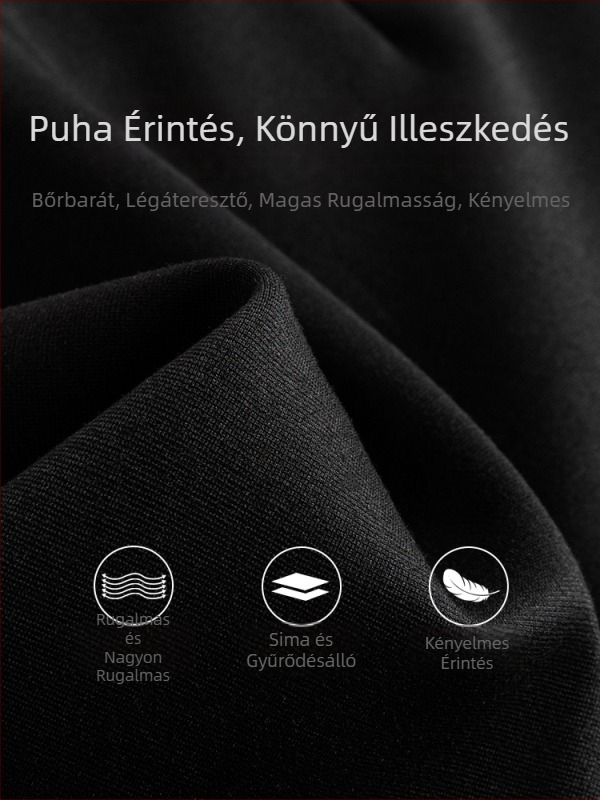 Női fekete magas derekú szűk rövidnadrág nyárra, kényelmes és laza viselet