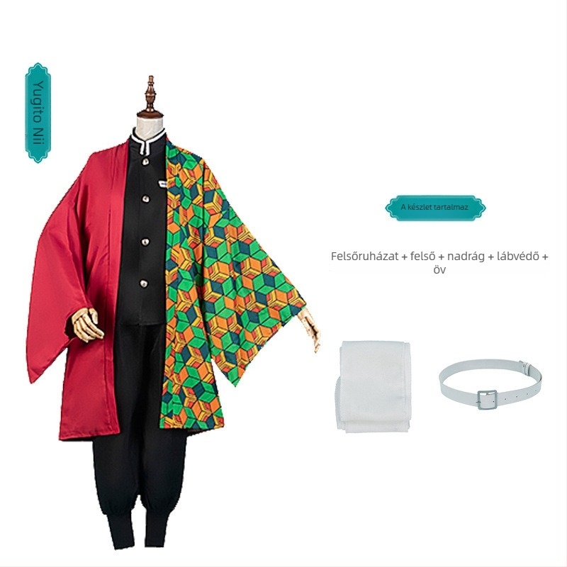 Demon Slayer Kimetsu no Yaiba női cosplay kosztüm Haori puffos ujjakkal
