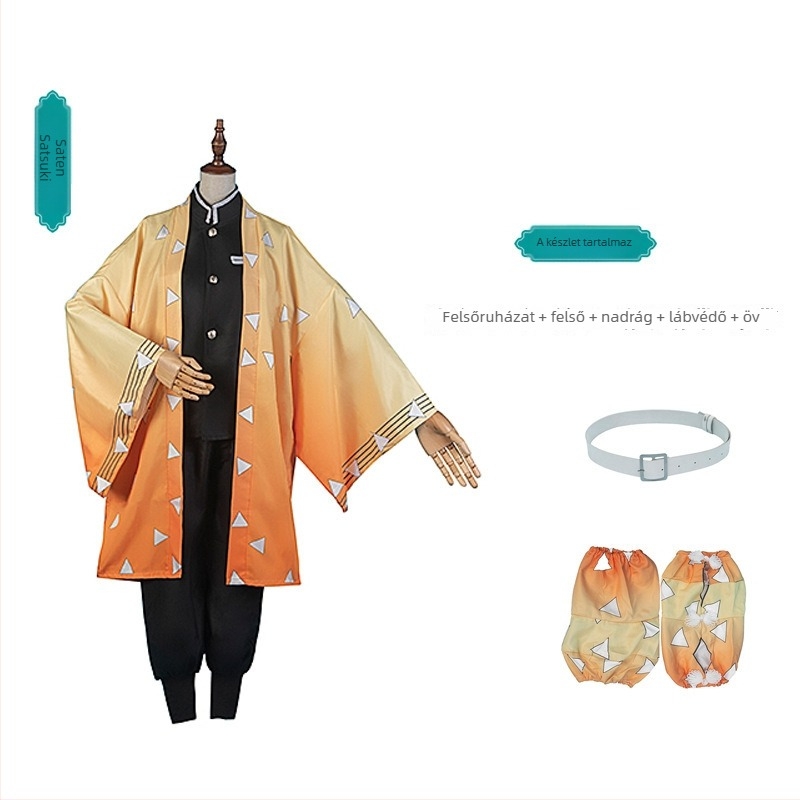 Demon Slayer Kimetsu no Yaiba női cosplay kosztüm Haori puffos ujjakkal